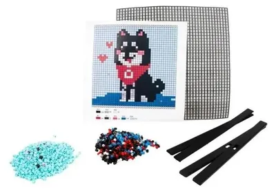 Produktbild von Mosaikbild mit Korallenmotiven – "Hund" (oder "Welpe")