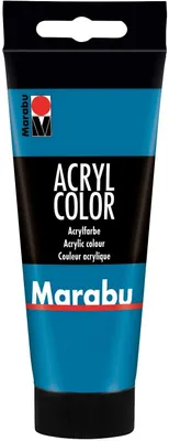 Produktbild von Marabu Acrylfarbe "AcrylColor" cyanblau 100 ml