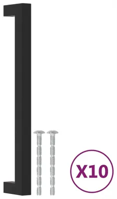 Produktbild von Möbelgriff Schwarz 204x12x35mm 10 Stück