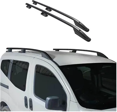 Produktbild von OMAC Alu Dachreling für Ford Tourneo Custom 2013-2024 L1 Kurzer Schwarz