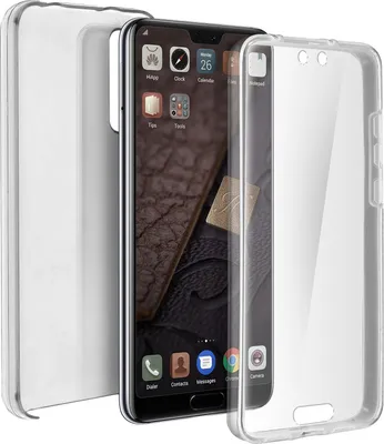 Produktbild von Avizar, 360° Rundum-Schutzhülle (Vorder- und Rückseite) für Huawei P20 Pro, Transparent