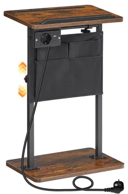 Beistelltisch höhenverstellbar 50,5-75,5 cm mit Ladestation