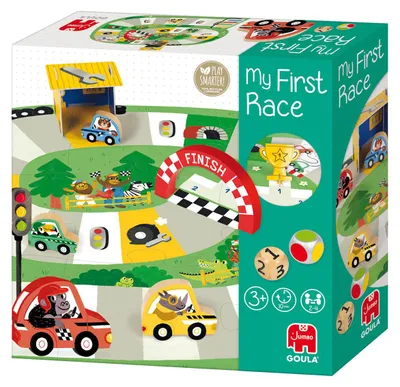 Produktbild von Jumbo GOULA - My First Race, Brettspiel, Lernen, 3 Jahr(e), 10 min, 10 min