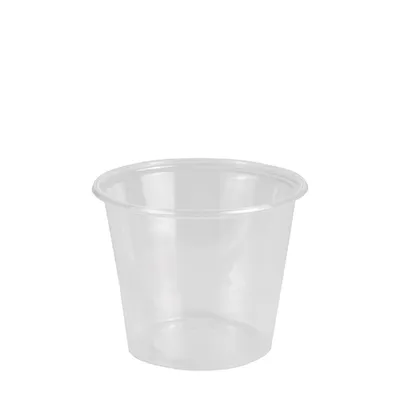 Produktbild von 50 Dressingbecher, PP rund 125 ml Ø 7,1 cm · 5,7 cm transparent