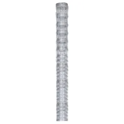 Produktbild von vidaXL Gartenzaun Verzinkter Stahl 50x1,6 m Silbern