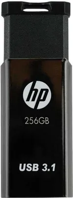 Produktbild von HP x770w, 256 GB, USB Typ-A, 3.2 Gen 1 (3.1 Gen 1), 400 MB/s, Dia, Schwarz