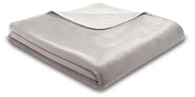 Produktbild von Biederlack Plaid mit Muschelsaum Soft&Cosy Farbe grey Größe 150 x 200