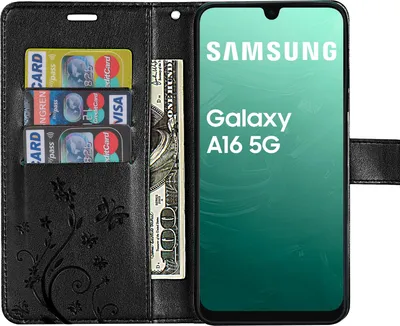 Produktbild von Handy Tasche für Samsung Galaxy A16 5G Hülle Handyhülle Klapphülle Wallet Case Schwarz