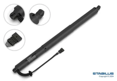 Imagen del producto de Motor eléctrico para la puerta trasera, con una altura de elevación de 580 mm y un recorrido de 161 mm, marca STABILUS, compatible con, entre otros, el BMW X1
