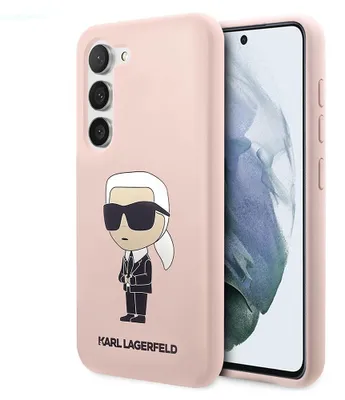 Image de Karl Lagerfeld Klhcs23Ssnikbcp S23 S911 Hardcase Różowy/Pink Silicone Ikonik