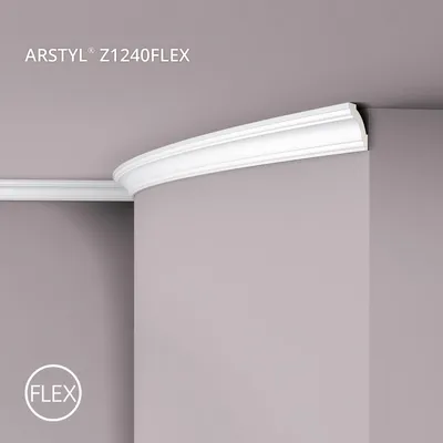 Produktbild von NMC Z1240 Flex ARSTYL flexible Eckleiste Zierleiste Stuckleiste 2 m