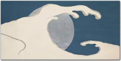 Produktbild von Coloray Bild aus Acryl 140 cm x 70 cm - Wanddekoration Wohnzimmer Bild auf Acrylglas Gehärtetes Acryl Dekoration Küche - Mond Nacht Meer Wellen
