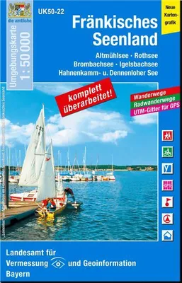 Produktbild von Fränkisches Seenland 1 : 50.000 (UK50-22)