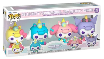 Immagine prodotto di Funko Pop! Sanrio - Hello Kitty (Confezione da 4) - Action Figure in Vinile, Standard