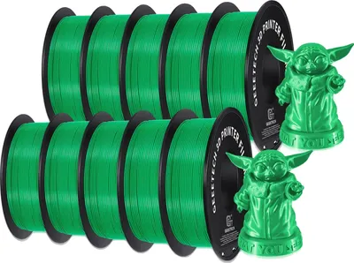 Immagine prodotto di Filamento PLA, diametro 1,75 mm, ecologico, ad alta resistenza, verde