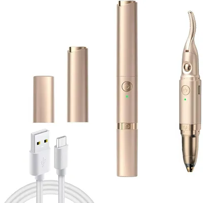 Produktbild von 2-in-1 Beauty Tool für Damen, Elektrisches Augenbrauen Shaping Tool, Heizung Wimpernzange und Haarschneider für empfindliche Gesichtshaut