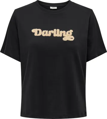 Produktbild von JDY Legeres T-Shirt mit Rundhals und Schriftzug Größe: S