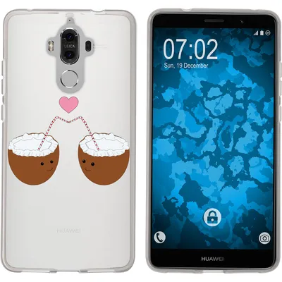 Produktbild von PhoneNatic Case kompatibel mit Huawei Mate 9 Silikon-Hülle Sommer Coconuts M3