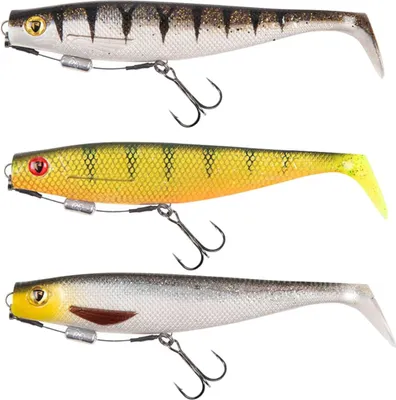 Produktbild von Fox Rage Pro Shad Loaded - Gummifisch, Farbe:UV Glitter Perch, Länge:14cm
