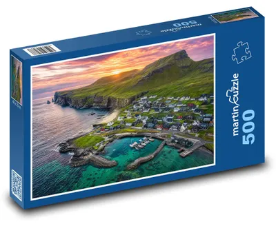Obrázok produktu pre Puzzle 500 Krajina Suðuroy, Faerské ostrovy - martinpuzzle