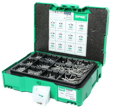 Immagine prodotto di SPAX® 5000009172009 SPAX® Holzschrauben Sortiment systainer T-Loc I WIROX 5000009172009, 1380 St.