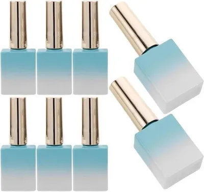 Productafbeelding van Glazen nagellakflessen, 117 ml - Navulbare, lege cosmeticaverpakkingen voor 8 stuks - Nagelverzorging - Voor thuisgebruik