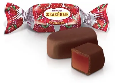 Produktbild von Gelee-Konfekt mit Erdbeerengeschmack, 300 g