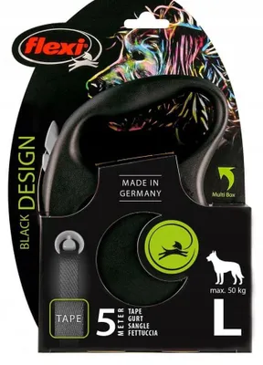 Produktbild von Flexi BLACK DESIGN S Automatische Hundeleine 5m Schwarz