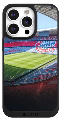 Produktbild von NIVOCASE Handyhülle für Apple iPhone 13 Pro  Hülle NIVOpure Case Schwarz FC Bayern München FCB Stadion