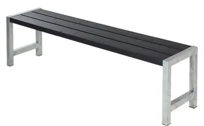 Produktbild von Plus Plankenbank 176 x 38 x 44 cm schwarz