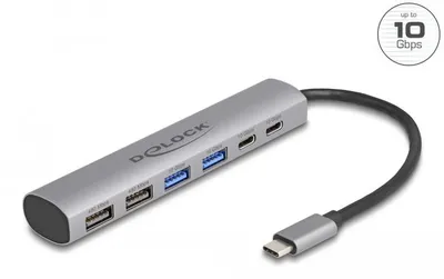 Immagine prodotto di DeLOCK 64232 DeLOCK USB-Hub 6-fach grau