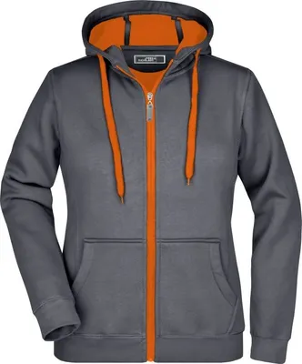 Produktbild von Sportive Jacke mit Kapuze carbon/orange, Gr. S