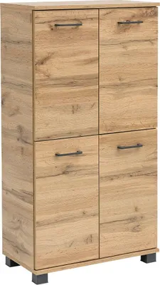 Obrázek produktu pro Skříň Highboard Möbelpartner Nora dub 59,8 x 116,9 x 32,6 cm