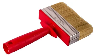 Produktbild von Flächenstreicher Pinsel mit Kunststoffstiel, 40 x 140 mm, 51 mm Borstenlänge, Mischborsten
