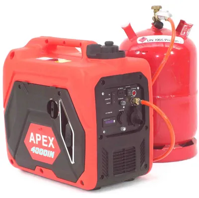 Produktbild von Gas u. Benzin Generator Stromerzeuger 4000 LPG Stromaggregat Inverter 06292