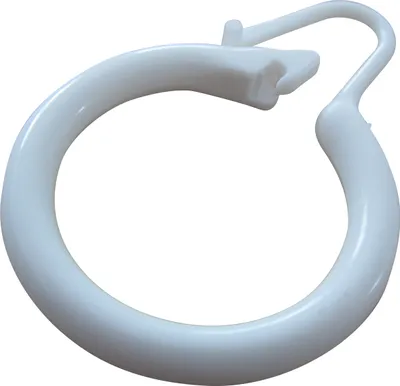 Image de rewagi 100 pièces anneau de rideau de douche, tige de rideau de douche Ø 35 mm - plastique couleur : blanc