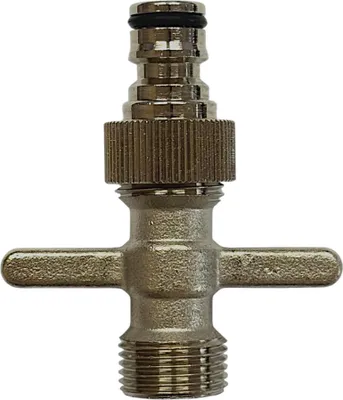 Produktbild von BieTal® Reinigungs Spül Adapter 5/8 Zoll Flügelgriff Gardena für Bierzapfanlage