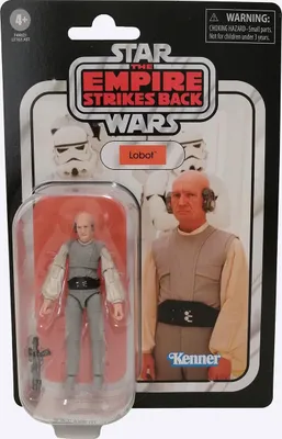 Produktbild von Hasbro F4462 Disney Star Wars Empire Strikes Back Lobot Kenner, Actionfigur mit Waffe, Star Wars the Vintage Collection