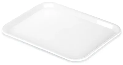 Image de Plateau de service en plastique - 45,5 x 35,5 cm - Blanc