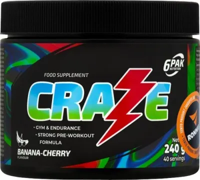 Produktbild von 6PAK Nutrition | Craze Pre-Workout Cherry banana