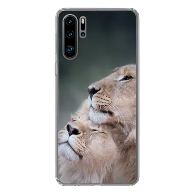 Produktbild von MuchoWow® Handyhülle Schutzhülle Hülle für Huawei P30 Pro Löwe - Wilde Tiere - Big Five Silikon Softcase Handy Hülle - Schutzdeckel
