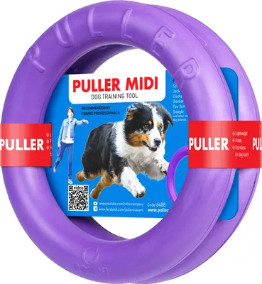 Image de Puller Midi Jouet pour chien 2 anneaux flottants