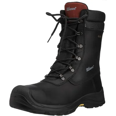 Productafbeelding van Grisport - Veiligheidsschoenen voor heren, model "Boulder", leder, artikelnummer GS131 (maat 41 EU), kleur zwart