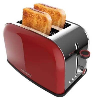 Image de CECOTEC 04838 - Grille-pain vertical Toastin' time 850 Red Lite