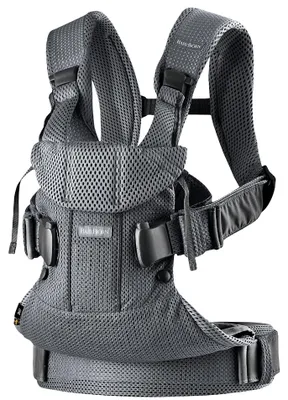 Image de BabyBjörn One Air Porte-bébé Anthracite - Maille 2018