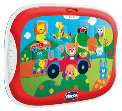 Produktbild von Chicco Tablet, elektronisches Spielzeug für Kinder, mit Tier- und Fahrzeuggeräus