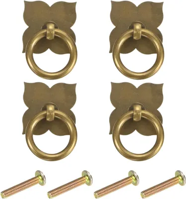 Immagine prodotto di Maniglie e pomelli in ottone, confezione da 4 pezzi, diametro 30 mm, per armadi e cassetti