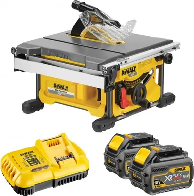 Image de Scie à table DEWALT - FLEXVOLT - 54 V XR - 2 Batteries, chargeur - DCS7485T2