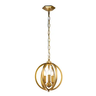 Zdjęcie produktu dla Lampa wisząca mosiądz oksydowany Corinne 3xE14 60W Feiss