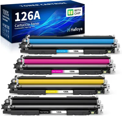 Immagine prodotto di Toner compatibile 126A CE310A per stampanti Laserjet CP1025 e MFP M176 (confezione da 4)